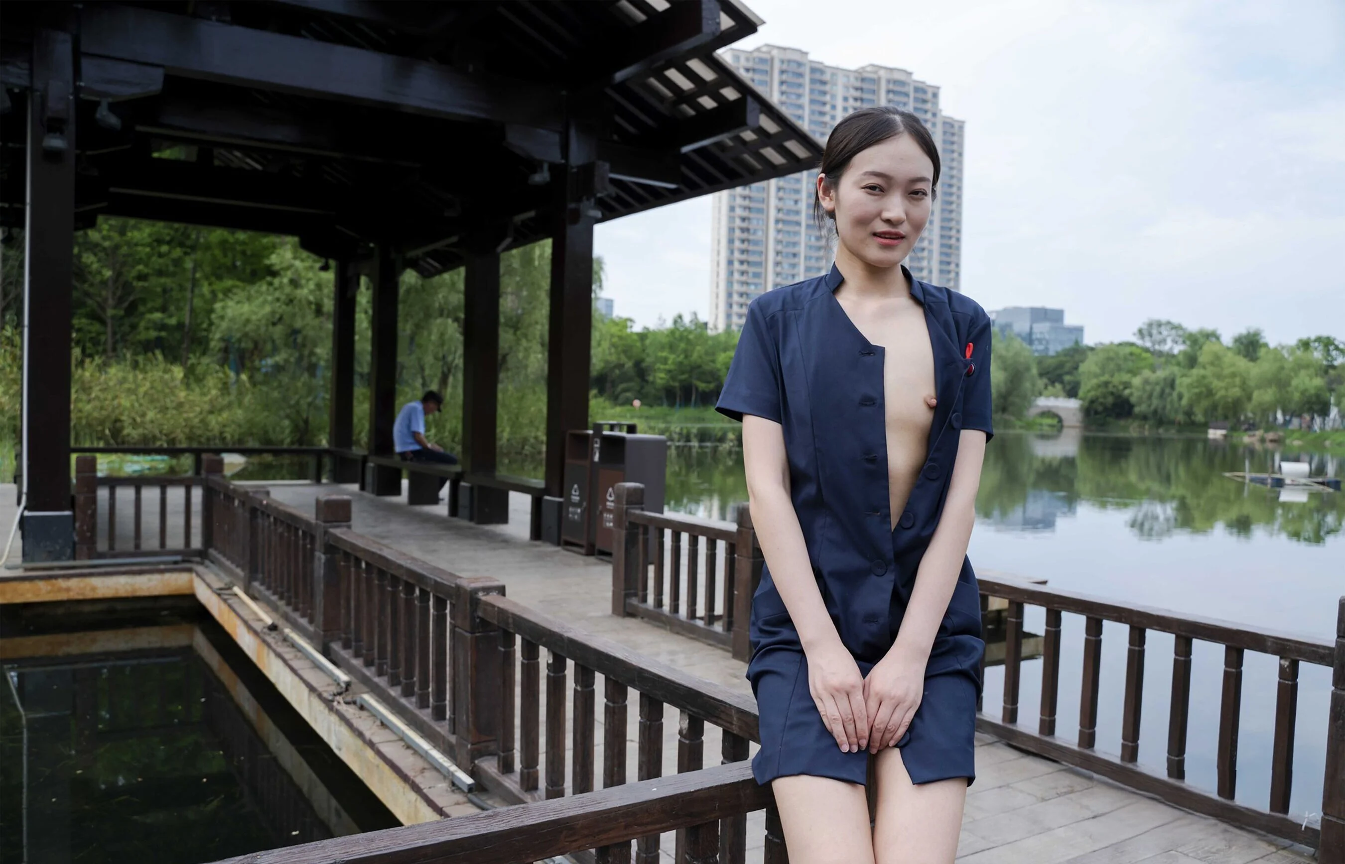 国模安琪大尺度人体私拍套图 - Photo 332