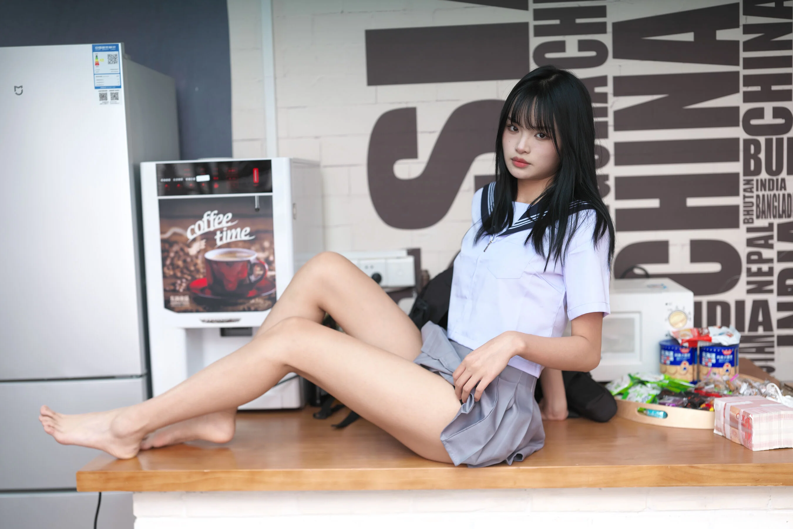 国模抹茶人体私拍套图 - Photo 76