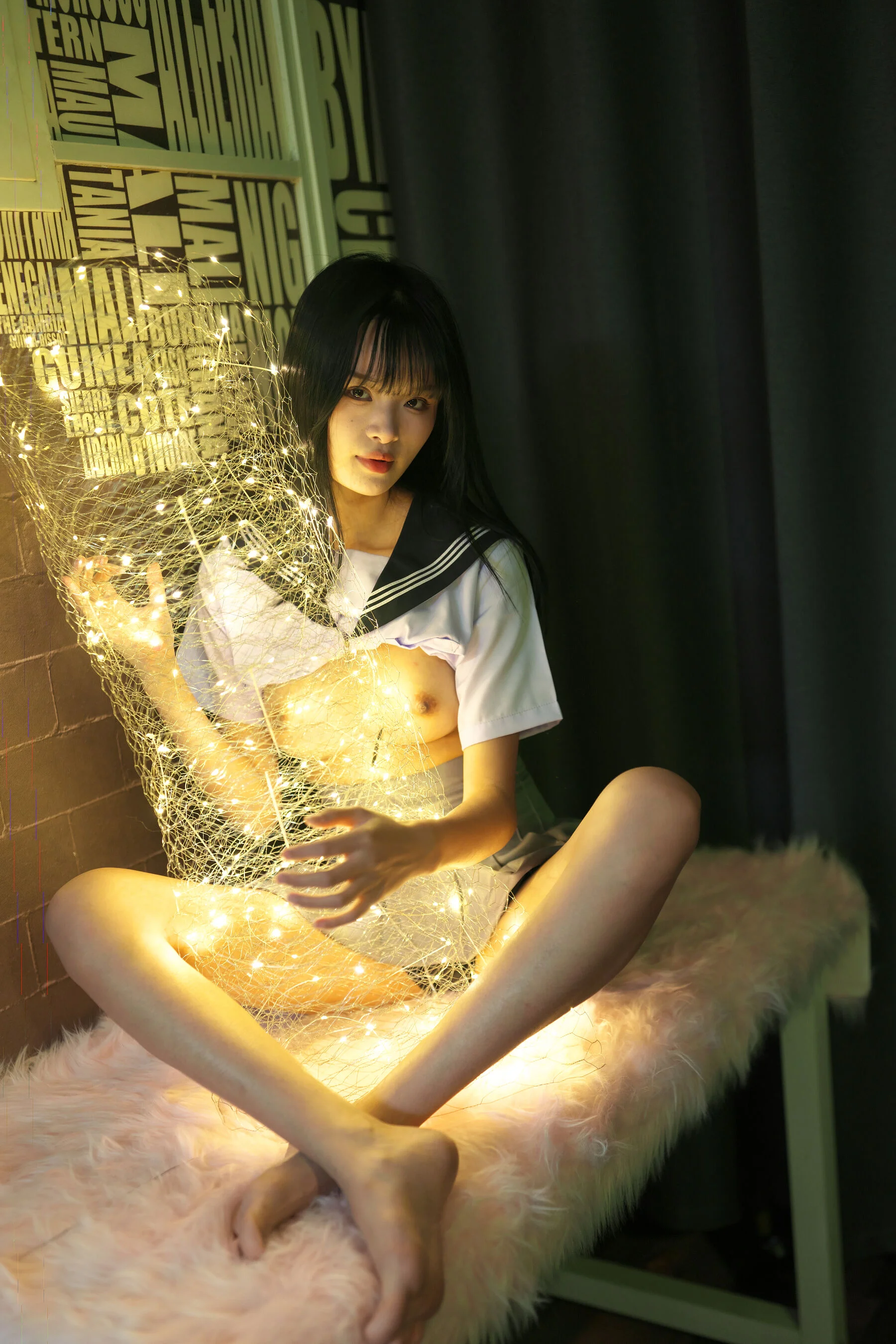 国模抹茶人体私拍套图 - Photo 116