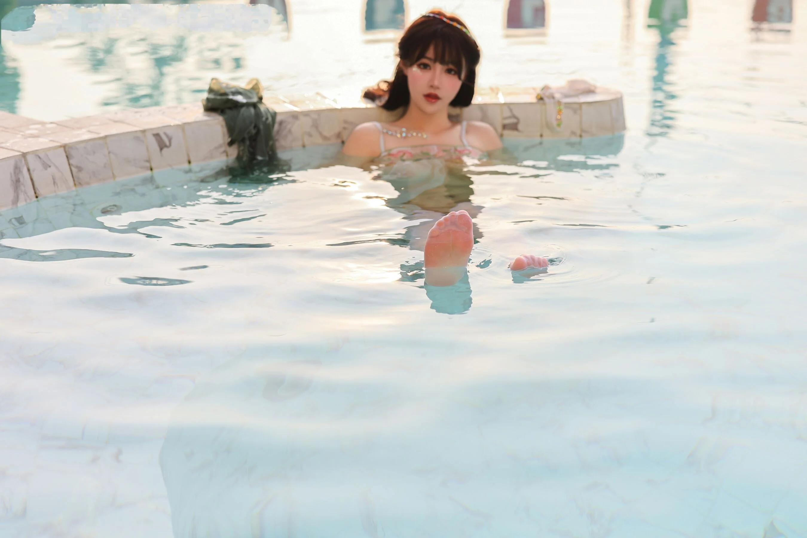 朱可儿《薄纱透视》 - Photo 73